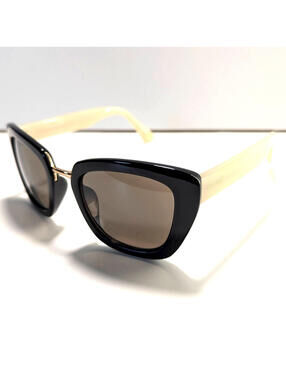 NINE WEST Black & Tan Sunglasses Cat Eye EW0516 24342RNJP001 NWS Eyewear Classic